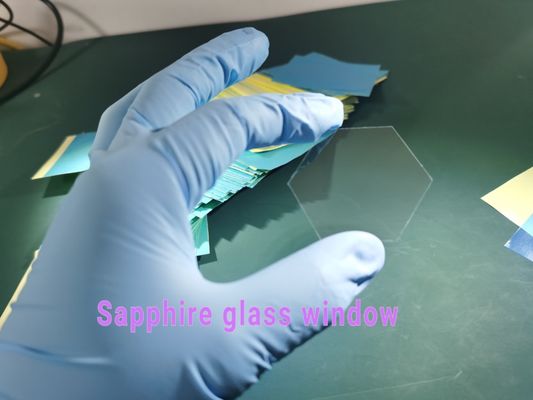 多角形100umの厚さのサファイアの光学窓のウエファーの化学抵抗