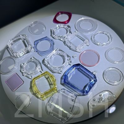 人工栽培 ドーピング 色 サファイア AL2O3 時計ケース 透明ブルールビー