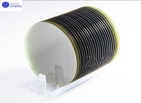 8インチ 4H-N SiC ウェーファー 厚さ 500±25μm またはカスタマイズされた N-ドーピング ダミー 生産 研究グレード