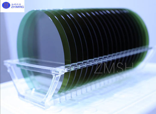 8インチ 4H-N SiC ウェーファー 厚さ 500±25μm またはカスタマイズされた N-ドーピング ダミー 生産 研究グレード