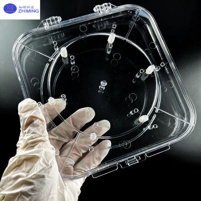 よい価格 半導体保護用の調整可能なホイファーボックス 透明なPCホイファーキャリア オンライン