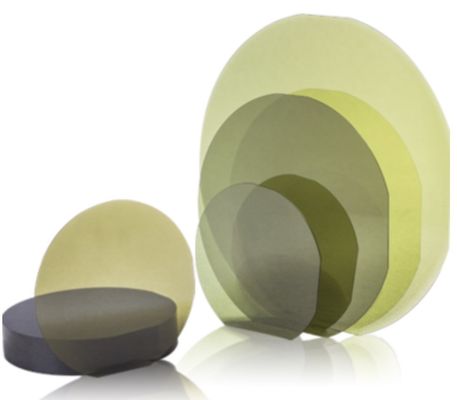 よい価格 インゴット成長のための磨かれた100mm SICのエピタキシアル炭化ケイ素のウエファー1mmの厚さ オンライン