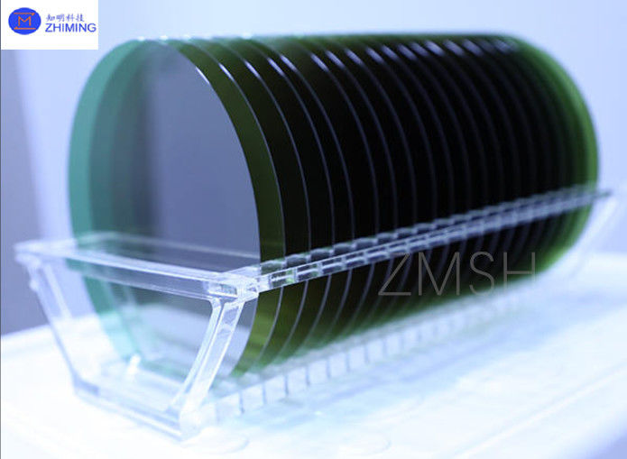 8インチ 4H-N SiC ウェーファー 厚さ 500±25μm またはカスタマイズされた N-ドーピング ダミー 生産 研究グレード