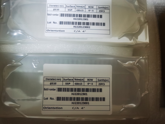 よい価格 2インチ3インチ光学厚さ400um DSP SSPのゼロ程度のための4インチのサファイアのウエファー オンライン