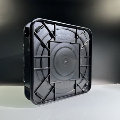 4inch 6inch 8inchのポリプロピレンの多ウエファー箱のケイ素のキャリア・コンテナ箱の暗い色