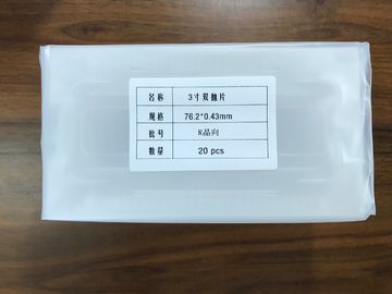 よい価格 光学厚さ400um Dspのための2つの3つの4インチのサファイアのウエファーは程度を0点規正します オンライン