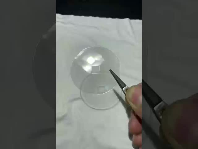 Glass laser cutting samples