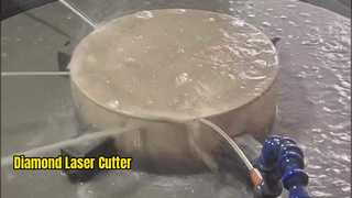 グリーンレーザーでダイヤモンドを正確にカット